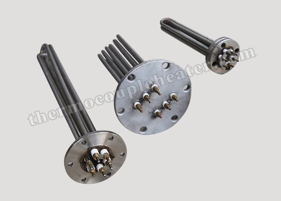 낮은 와트수 SUS316 산업 보일러 관 플랜지가 붙은 침수 전열기