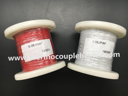 테프론 코팅과 주문 제작된 열전대 케이블 Ｊ 40AWG 0.08 밀리미터