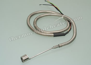 Stainless Steel 304 316 Coil Heaters , 4.2x2.2mm Hot Runner Mold Heater with Thermocouple
