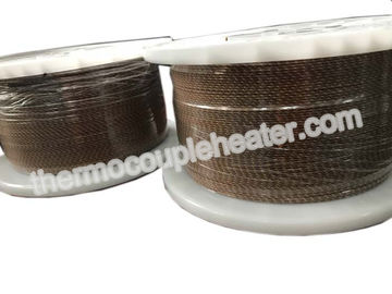 Type K Fiberglass Thermocouple Compensating Cable 24AWG Solid  , American Standard