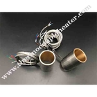 Hot Runner Nozzle Heater Pressed In Brass Heater With Double Heating Elements