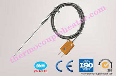 K/J type Needle Shape Pin Sharp Probe Thermocouple RTD with mini / standard Plug