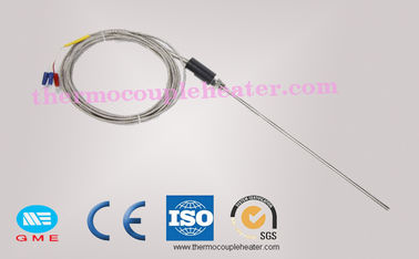 K/J type Needle Shape Pin Sharp Probe Thermocouple RTD with mini / standard Plug