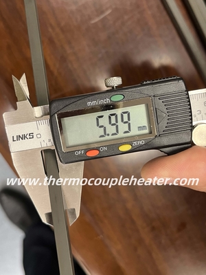 Flexible Tubular Heater Square Section 6x6mm For Hot Runner Manifolds