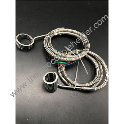 Hot Runner Spring Coil Heater For Hot Runner System With Thermocouple Type J close dense