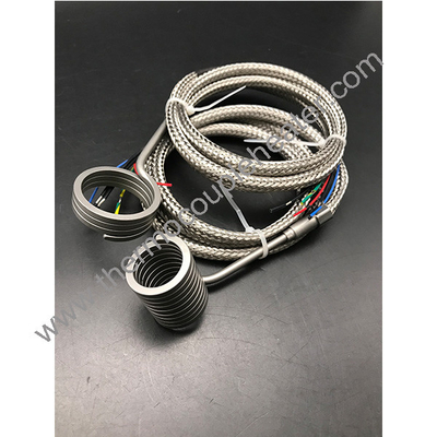 Hot Runner Spring Coil Heater For Hot Runner System With Thermocouple Type J close dense