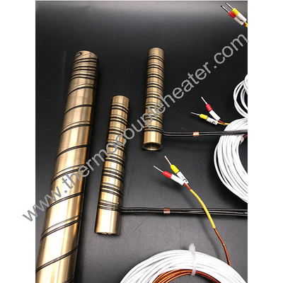 Press Brass Tube Coil Heaters For Hot Runner System With Thermocouple