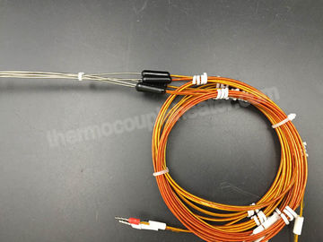 Hot Runner System Type J Thermocouple Probe With Plastic Molded Transition