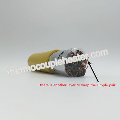 꼬이는 열전대 연장 케이블 Kx, 열전대 연장 철사 15 쌍 격리하는