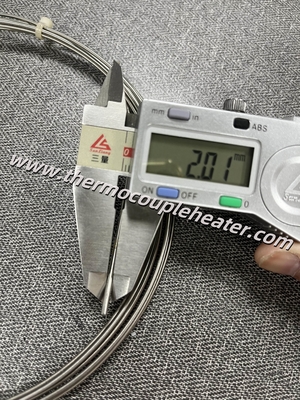 RTD 온도 센서 PT100 탐사 2,0mm 지름 X 3m 길이