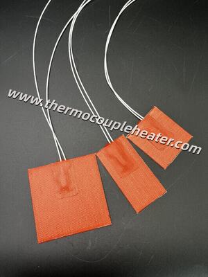 커스텀 사이즈 프리미엄 소재 실리콘 고무 히터 패드 105°C 온도 조절 장치