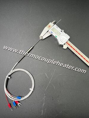 1.0mm 초슬림 광물 절연 PT100 RTD 센서 제한된 공간을 위한 4선 고정밀