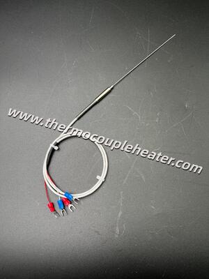1.0mm 초슬림 광물 절연 PT100 RTD 센서 제한된 공간을 위한 4선 고정밀