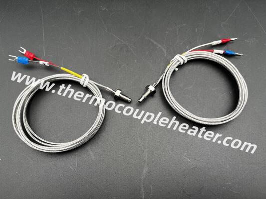 M6 Screw-In Class A Type J Thermocouple Sensor For Injection Molding & Extruders