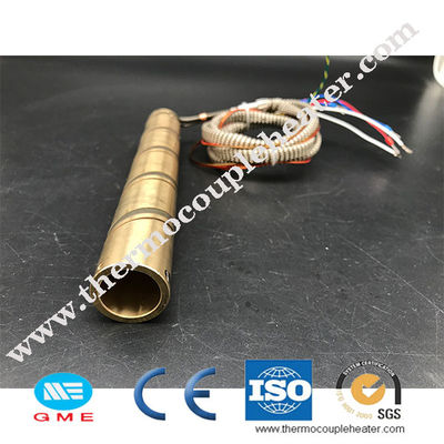 핫 러너는 열전대와 놋쇠로 만든 코일 히터 220v 230v 240v를 가압했습니다