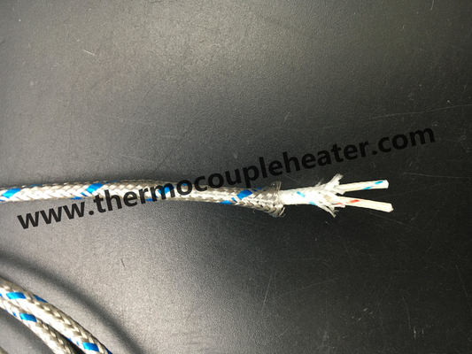 스테인리스 메시를 가진 24AWG 섬유유리 절연제 열전대 연장 케이블