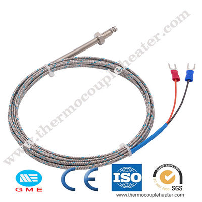 스텐레스 스틸 스크류 온도 센서 Pt100 Rtd 크 형 열전대 M6