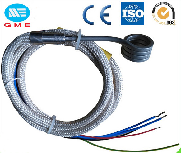 3.0 X 3.0mm Spring Enail Hot Runner Coil Heater With Thermocouple J , K CE Approval