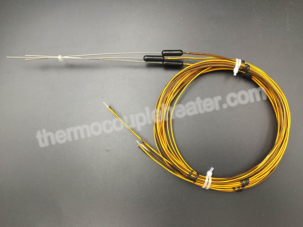Hot Runner Mold Type J Type Thermocouple Probe With Plastic Molded Transition