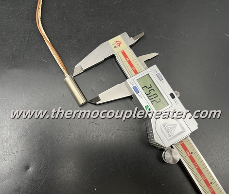 정밀 가열 8x25mm 소형 카트리지 히터 (내장형 열전대)