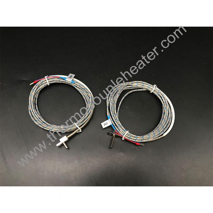 타입 K/J 온도 센서 나사 타입 열쌍 4x12mm 그리고 4x25mm 3미터